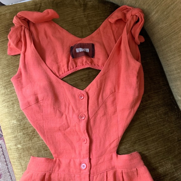 Reformation Gisela Linen Dress, Size 2 - Picture 6 of 6